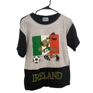 The Game Vintage Rare Deadstock 1992 Ireland World Cup Soccer Tee Large